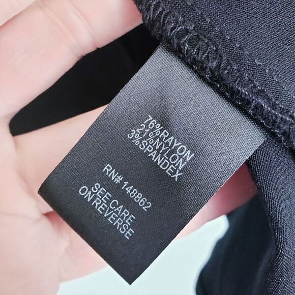 Torrid Black Bengaline High Neck Strappy Cage Front Top - Picture 5 of 8